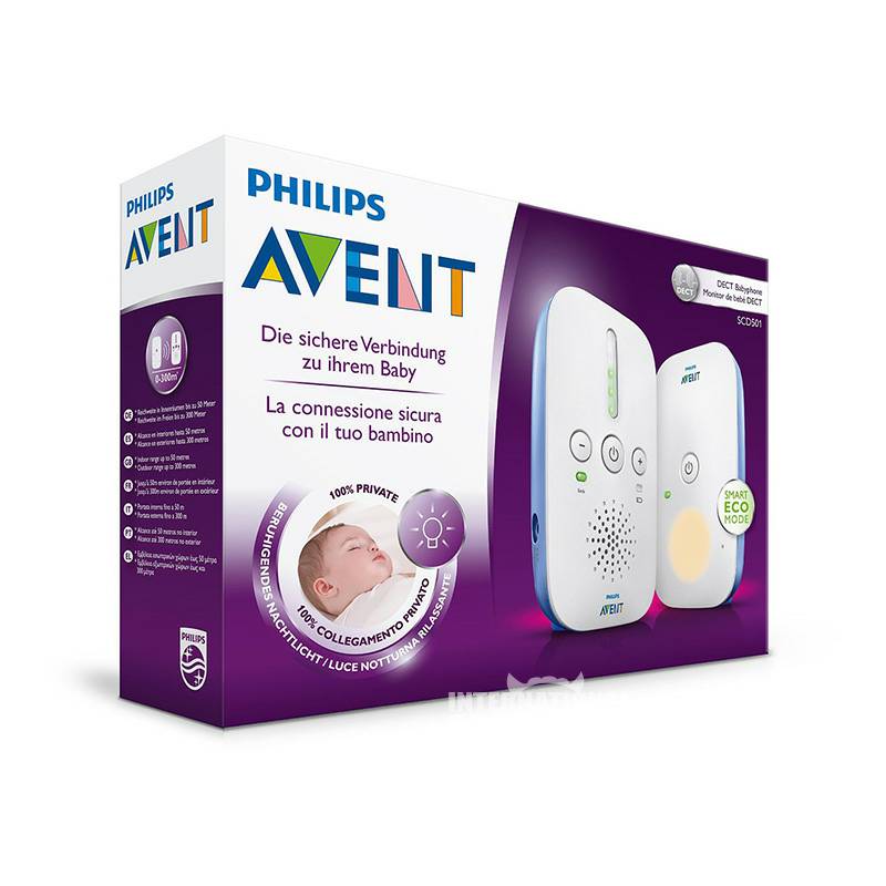 PHILIPS AVENT 영국베이비모니터및오디오센서해외버전