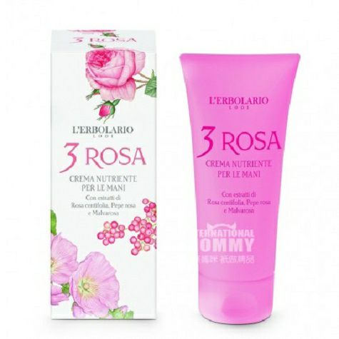 L  ERBOLARIO 이탈리안로즈트리오핸드크림 75ml 해외버...