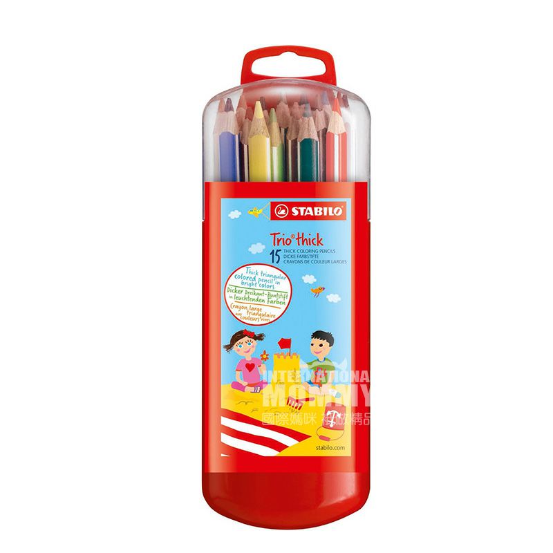 STABILO 독일트리오 15 두꺼운삼각형크레용해외판
