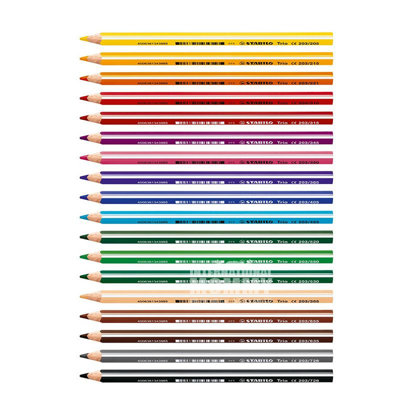 STABILO 독일트리오 18 두꺼운삼각형크레용해외판