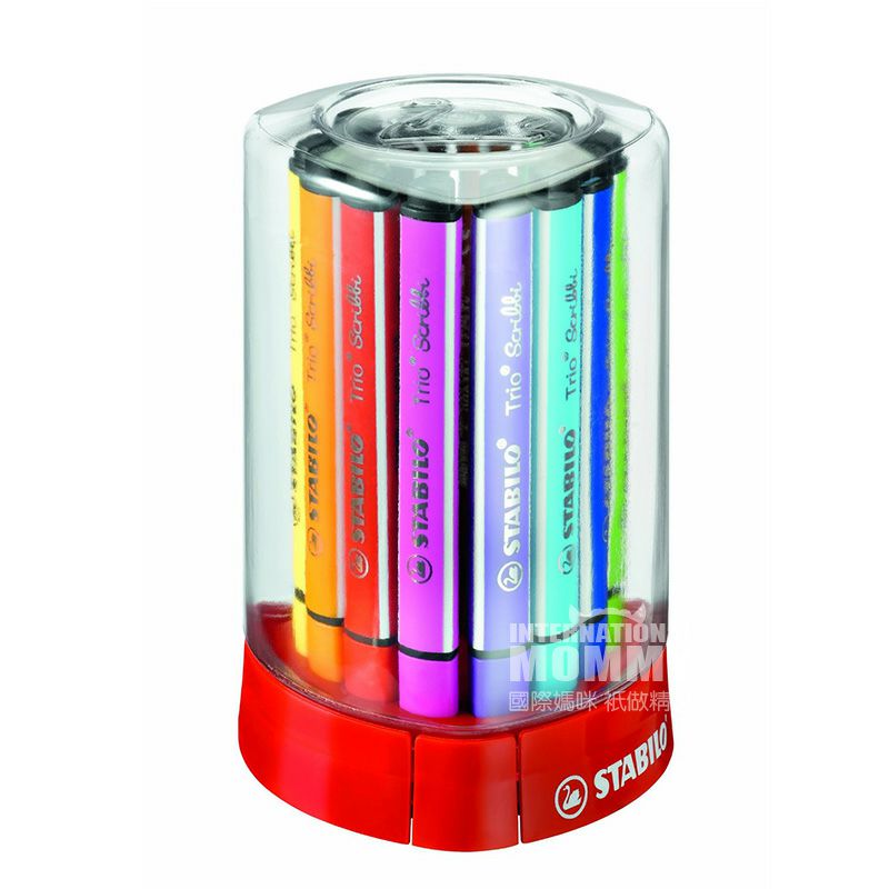 STABILO 독일삼각 12 두꺼운삼각형수채화브러시해외판