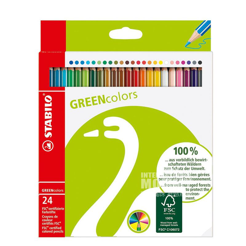STABILO 독일24 FSC 인증크레용,해외판