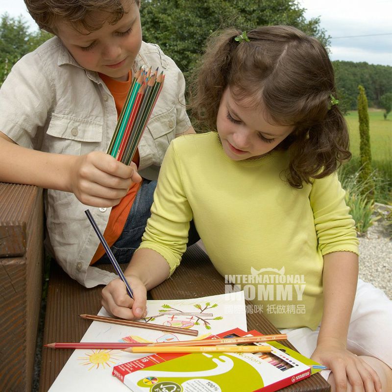 STABILO 독일24 FSC 인증크레용,해외판