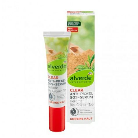 Alverde 독일천연녹차진흙 SOS 여드름에센스해외버전