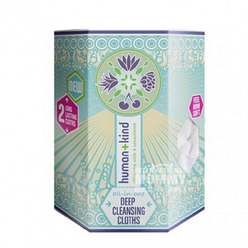 Human kind 아일랜드아이딥클렌징메이크업리무버 2 in 1 클렌징타올해외버전