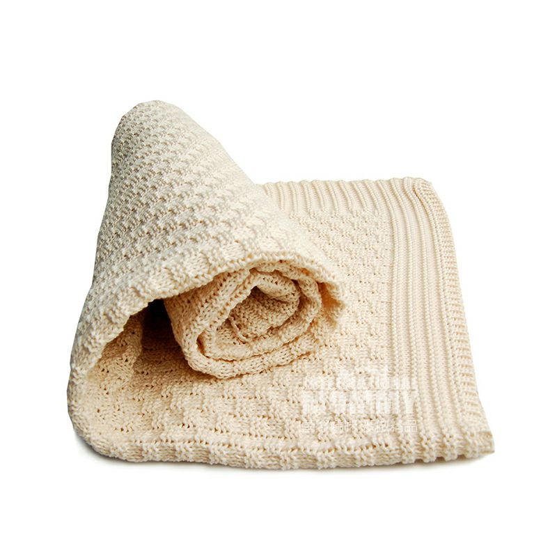 SonnenStrick 독일니트무늬,순수유기유아용모포 80 × 80 cm 해외버전