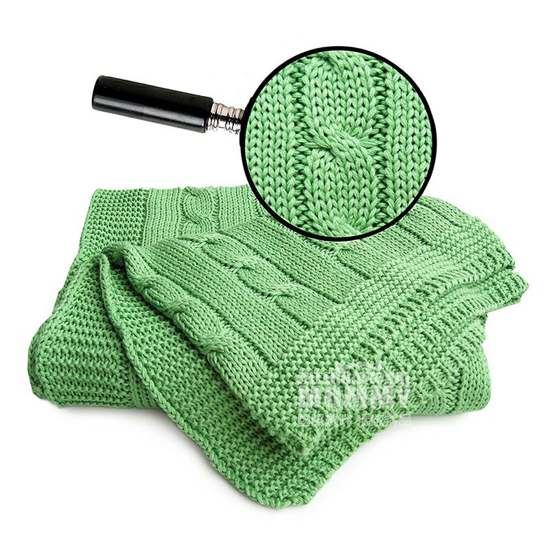 SonnenStrick 독일대마무늬순수유기농베이비담요 90 × 90cm 해외버전