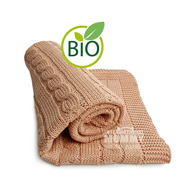 SonnenStrick 독일대마무늬순수유기농베이비담요 90 × 90cm 해외버전