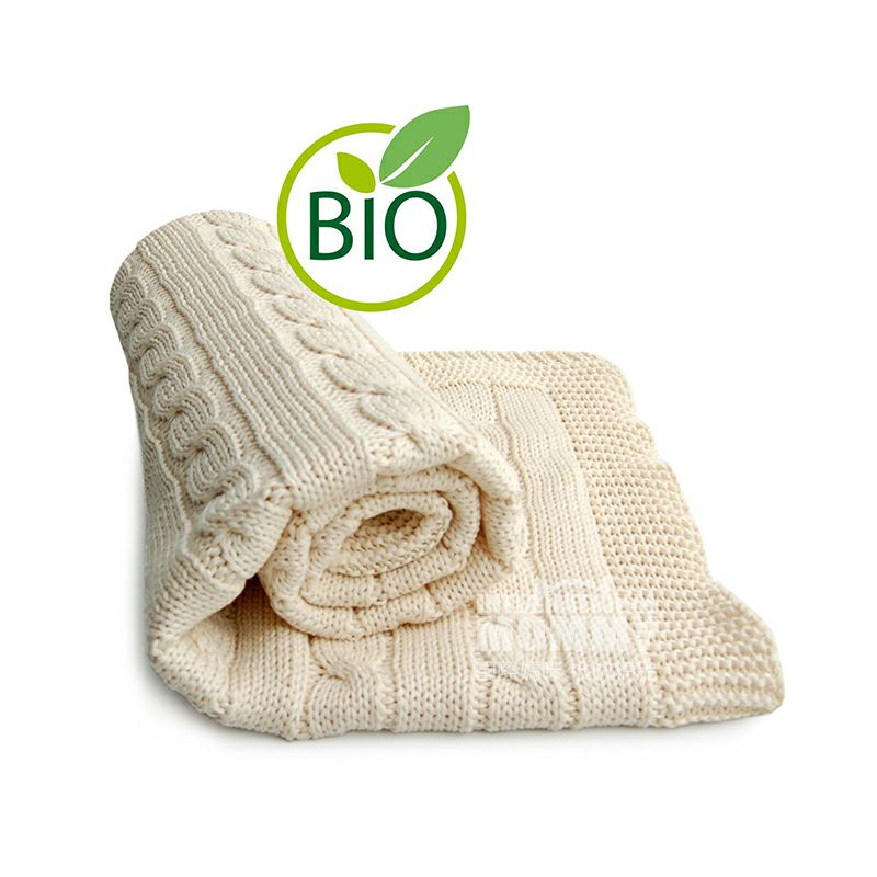 SonnenStrick 독일대마무늬순수유기농베이비담요 90 × 90cm 해외버전