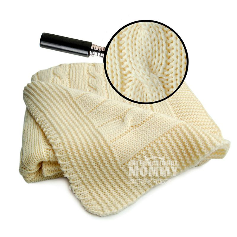 SonnenStrick 독일대마무늬모직베이비담요 90 × 90cm 해외버전