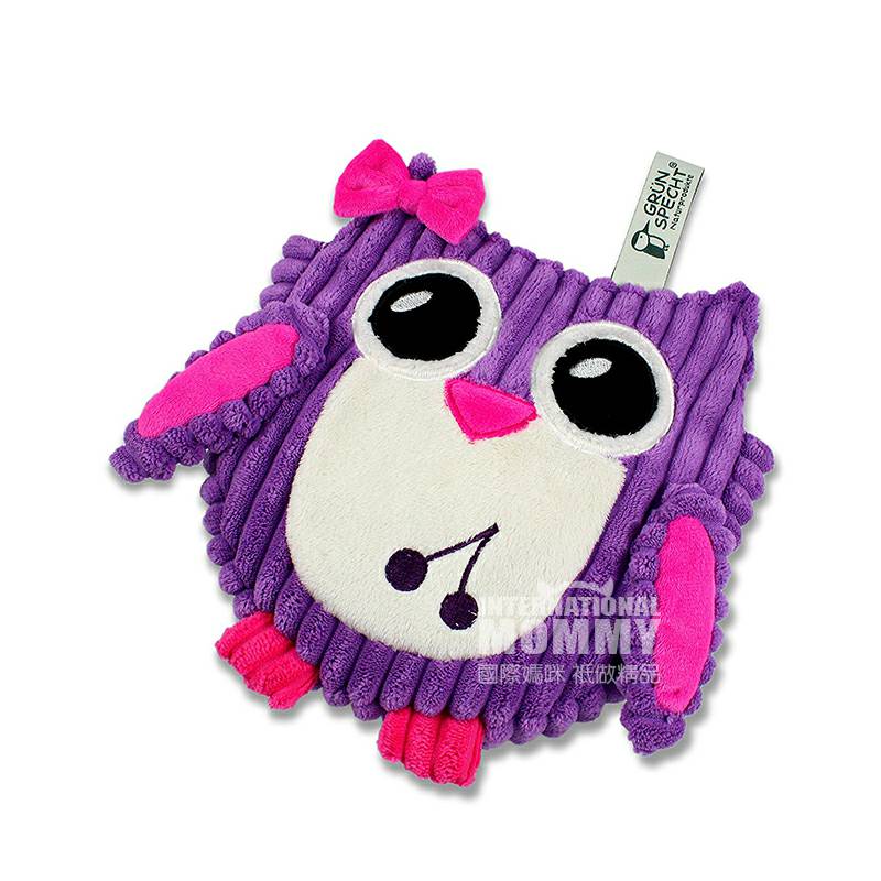 GRUN SPECHT 독일천연체리코어아기올빼미손따뜻한인형해외버전