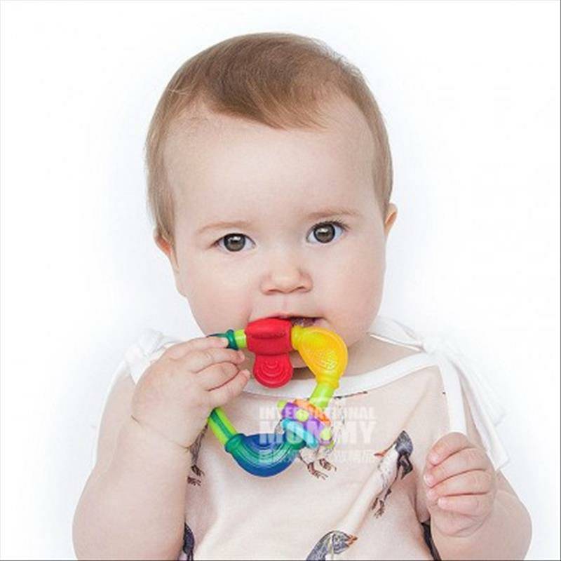 Nuby 미국트라이앵글바이트링리테이너 3 개월이상해외버전