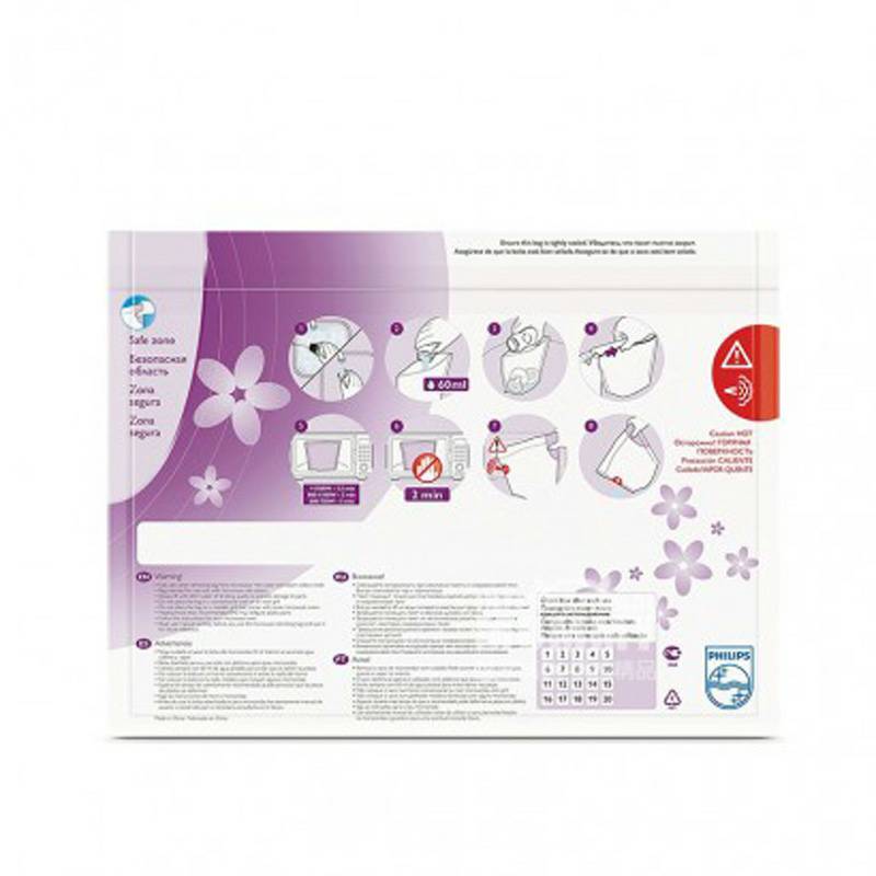 PHILIPS AVENT 영국전자레인지살균가방 5 팩해외버전