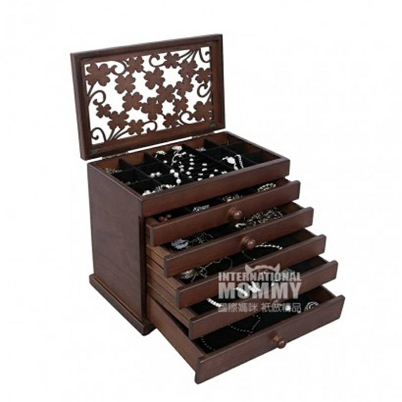 SONGMICS 독일목제보석함 JBC56W 해외판