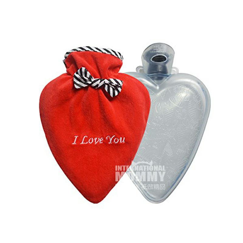 HUGO FROSCH 독일미니하트모양,플란넬재킷물주입온수병해외버전