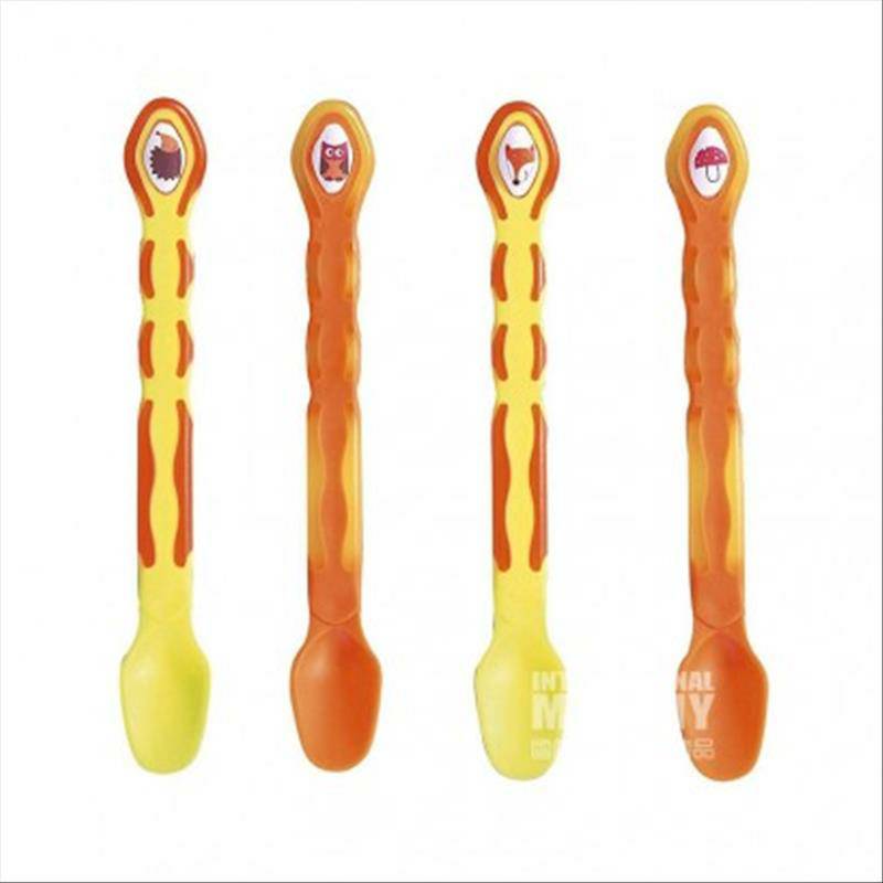 Bacino 독일 Bacino 베이비롱핸들실리콘소프트스푼 4 개해외판