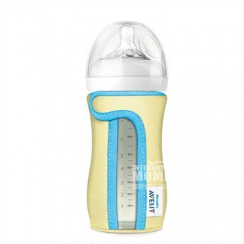 PHILIPS AVENT 브리티시 240ml 와이드구경천연기본유리병단열세트해외버전