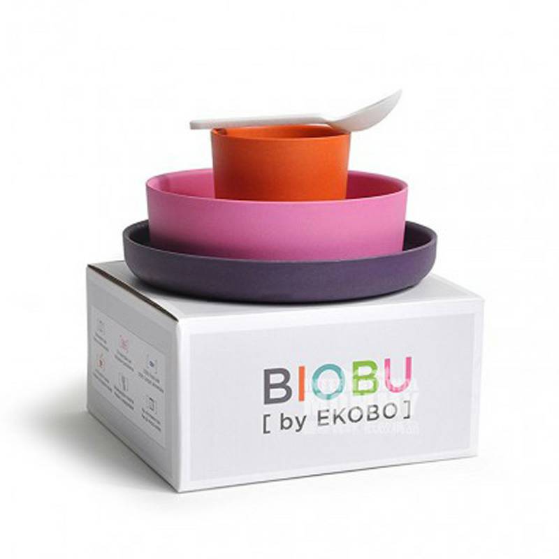 BIOBU by EKOBO 프랑스천연대나무섬유수저세트해외판