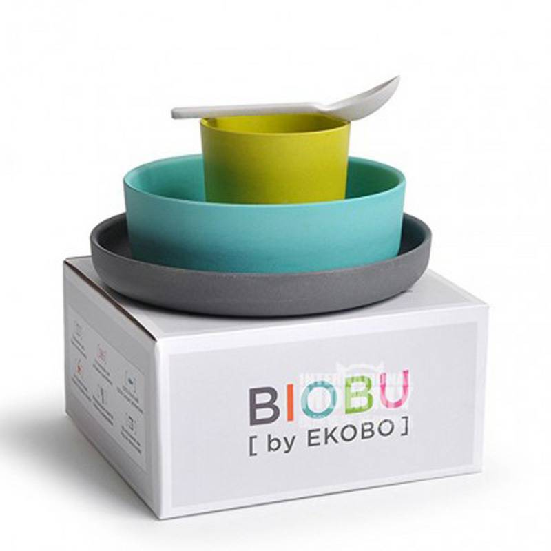 BIOBU by EKOBO 프랑스천연대나무섬유수저세트해외판