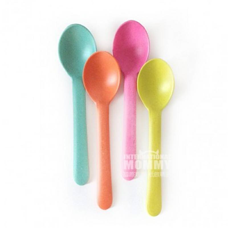 BIOBU by ECOBO 프랑스천연대나무섬유스푼 4 개팩해외판