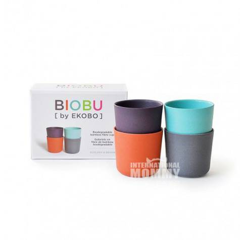 BIOBU by EKOBO 프랑스천연대나무섬유컬러컵세트해외버전