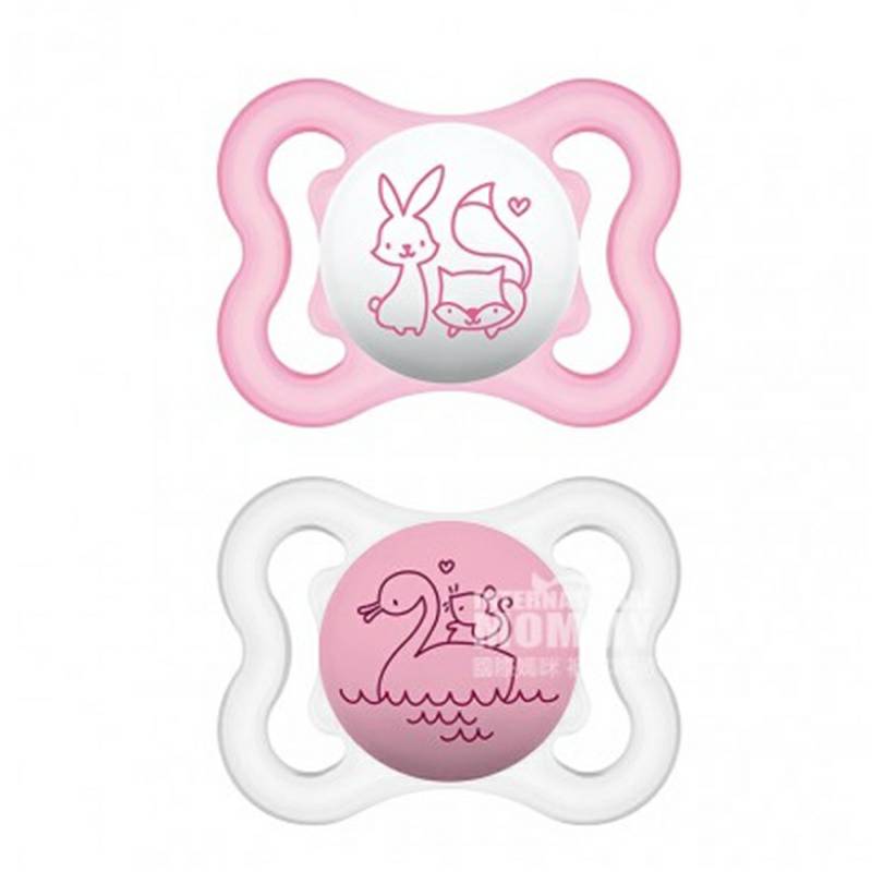 MAM 오스트리아작은동물실크젖꼭지 0-6 개월 2 팩해외버전