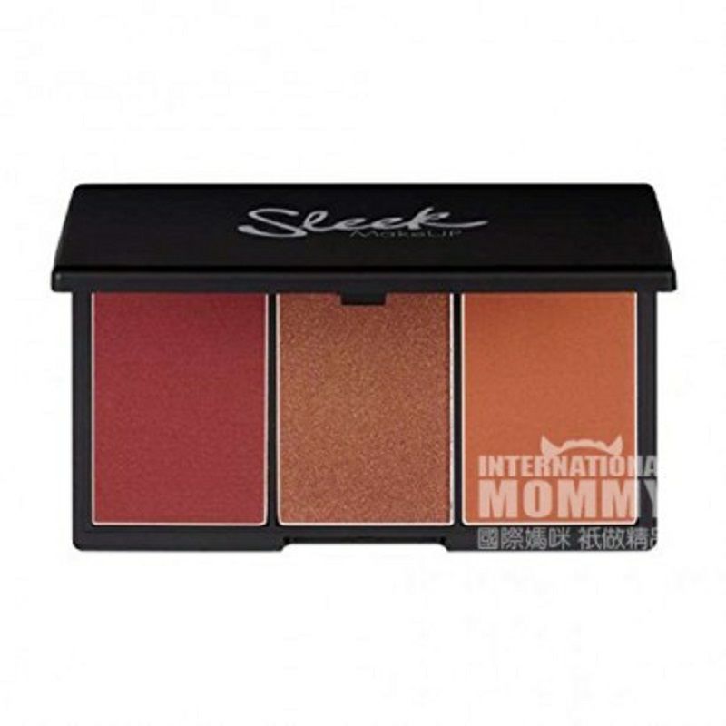 Sleek 영국식 3 색홍당무팔레트해외판