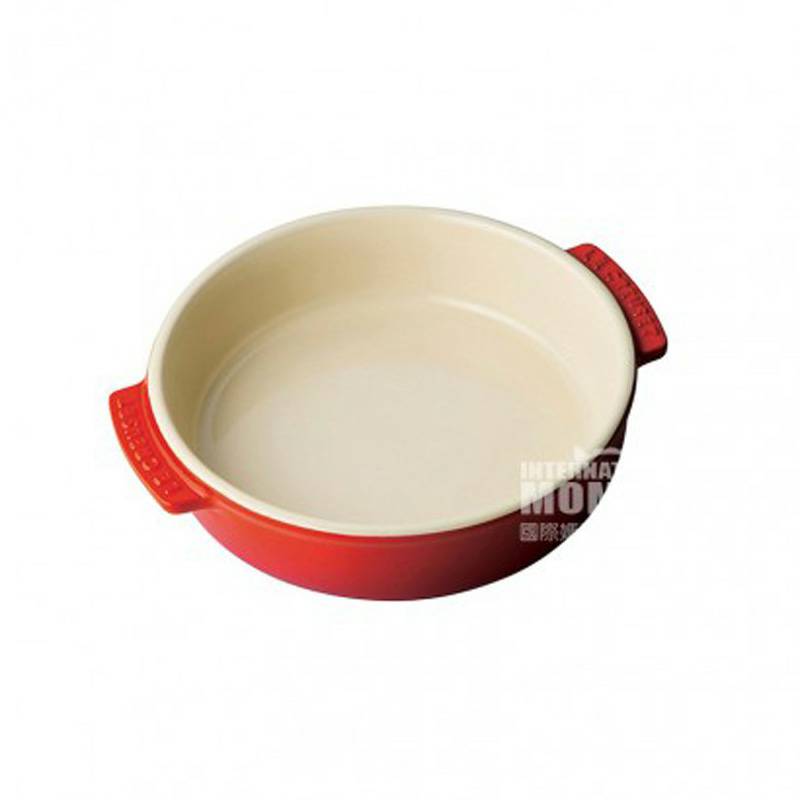 LE CREUSET 귀둥근자국이있는프렌치라운드수프플레이트