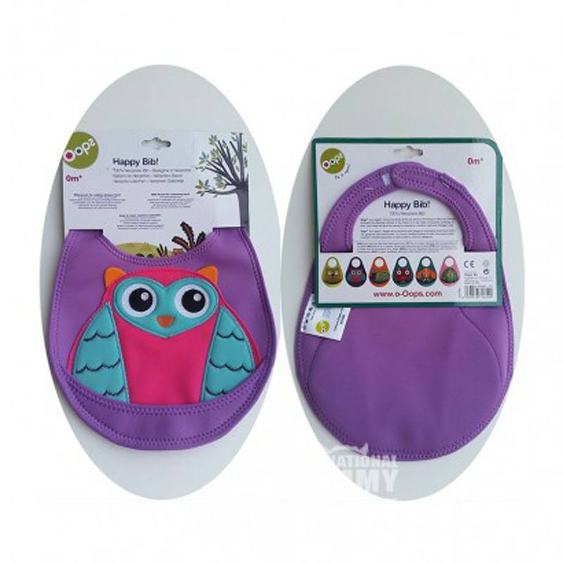 Oops 스위스베이비해피턱받이해외버전