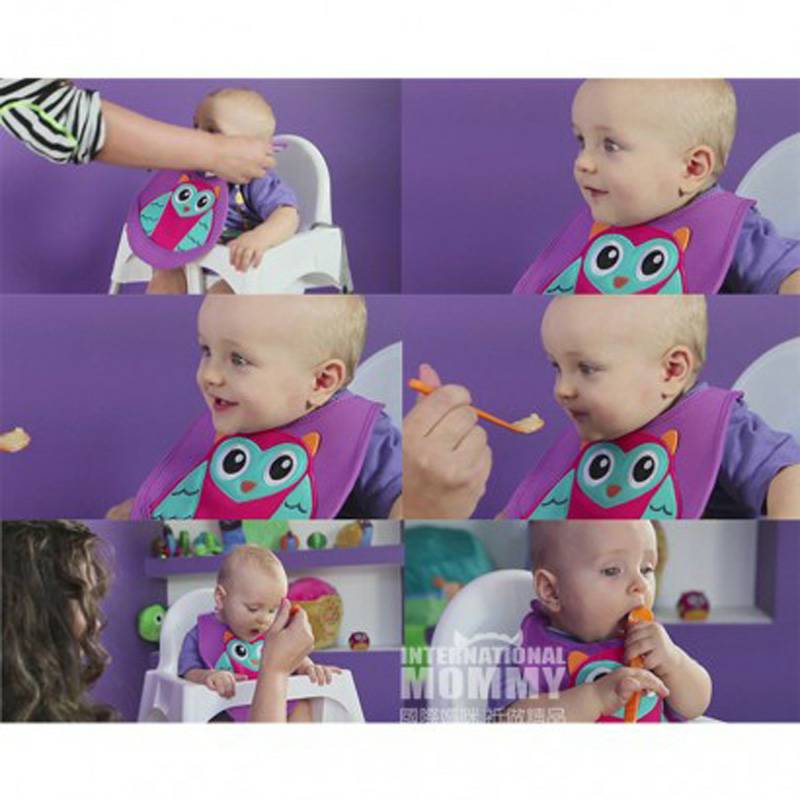 Oops 스위스베이비해피턱받이해외버전