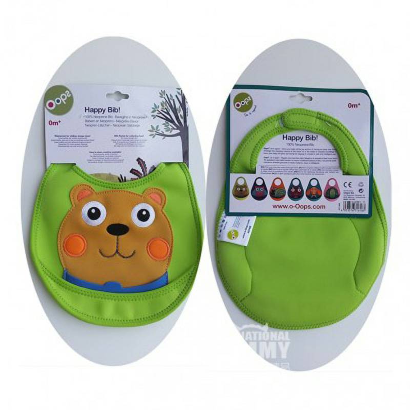 Oops 스위스베이비해피턱받이해외버전