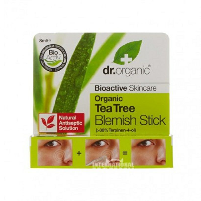 Dr.organic 영국유기티트리에센셜오일여드름스틱해외버전