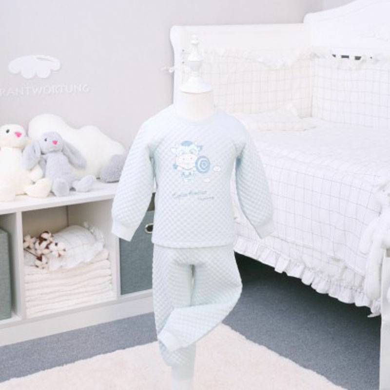 Verantwortung 아기소년과소녀장난이귀여운입체귀슬러브면봄과가을 PP 바지블루