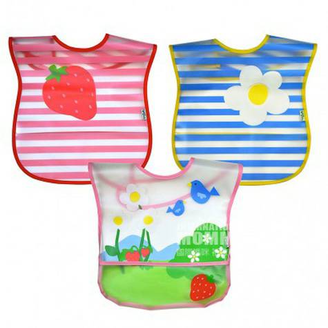 Green Sprouts 미국소녀방수턱받이 3 종해외판