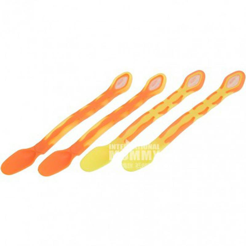 Vital baby 영국미끄럼방지손잡이소프트스푼 4 마리해외판.