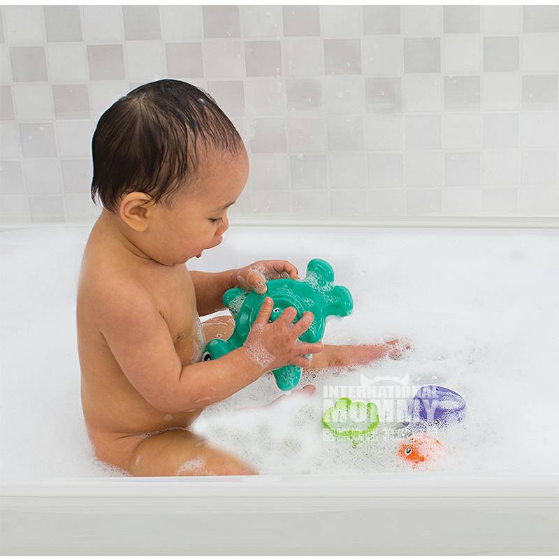 Playgro 호주 Playgro 아기거북목욕장난감세트해외판