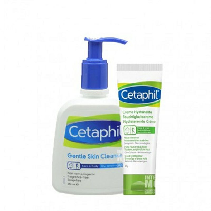 [2 피스] Cetaphil France 젠틀페이셜클렌저 + 보습크림해외판