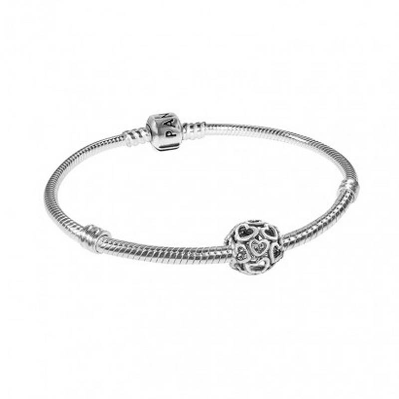 PANDORA 덴마크 925 실버뱀뼈체인팔찌 79244 해외판