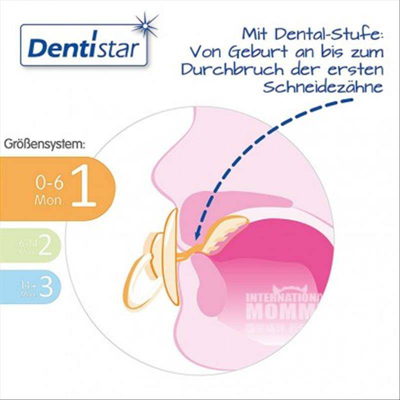 Dentistar 독일 Dentistar 베이비블루젖꼭지 2 팩 0-6 개월해외버전