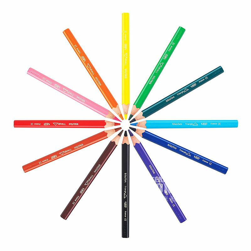 BIC KIDS 프랑스무독무미아기낙서 12 색크레용해외버전