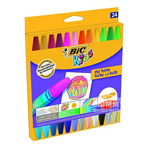 BIC KIDS 프랑스무독무미아기낙서 24 색크레용 3 세이하해...