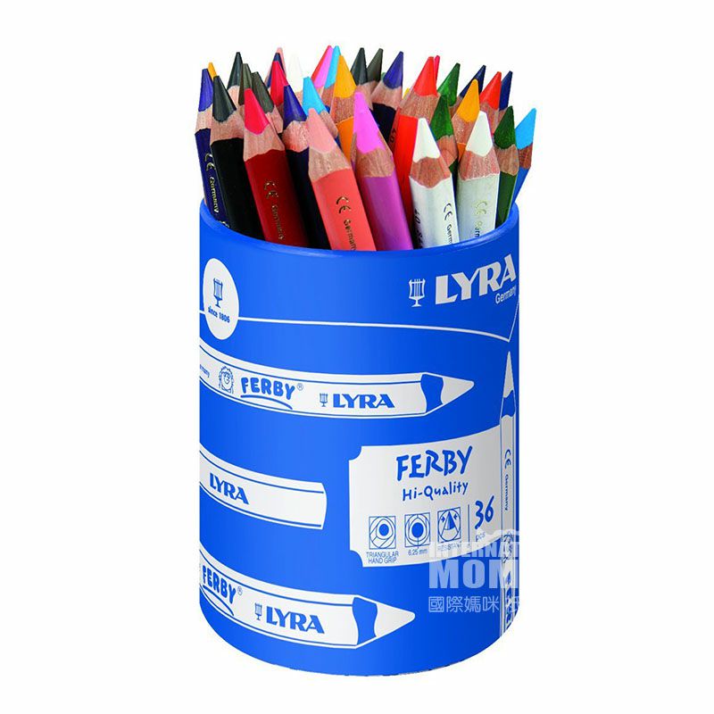 LYRA 독일어린이용철통수용성컬러연필 36 팩해외판