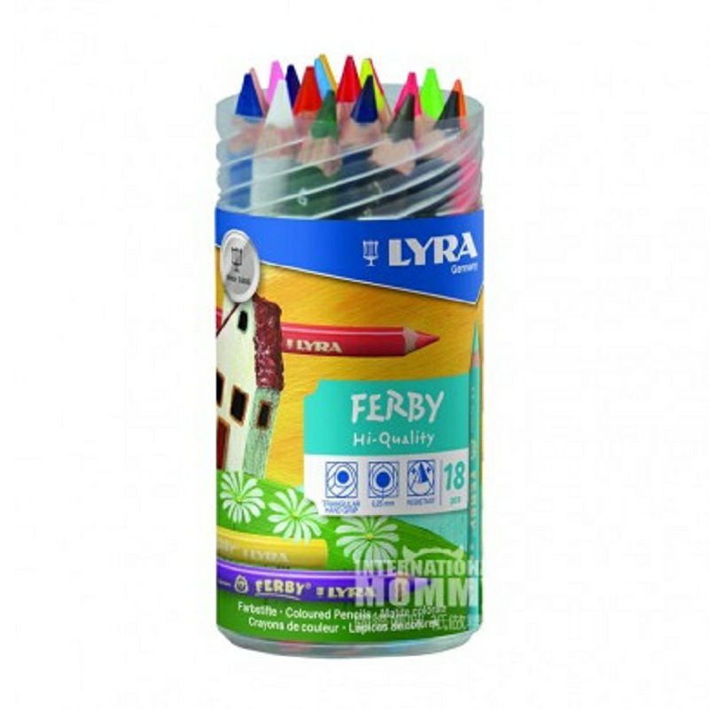 LYRA 독일어린이용철통수용성컬러연필 18 팩해외판