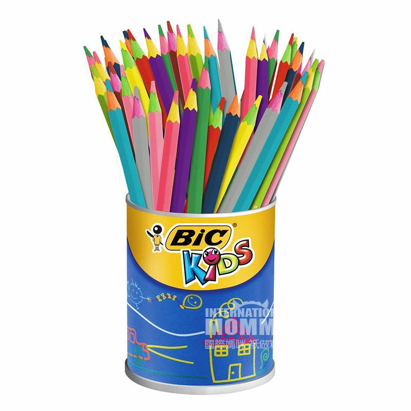 BIC KIDS 프랑스무독무미아이낙서 60 색연필해외버전