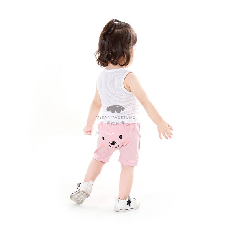 Verantwortung 아기소년소녀패션귀여운작은귀곰 Harlan 다섯포인트 PP 바지회색