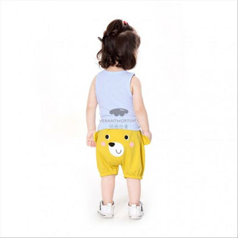 Verantwortung 남녀아기패션측면귀곰 Harlan 다섯포인트 PP 바지회색