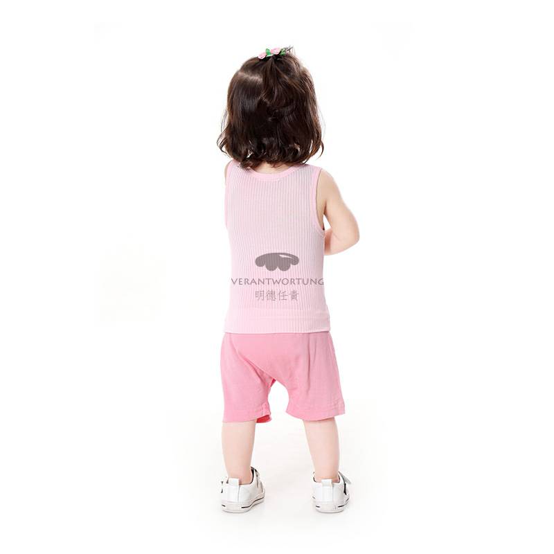Verantwortung 여자아기신선한유럽과미국의바람여름안티모기 PP 반바지핑크