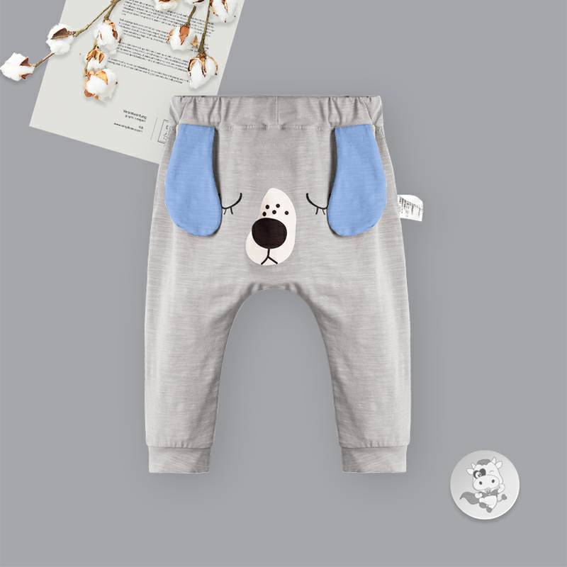 Verantwortung 남녀아기멍멍귀큰개춘추스타일배기팬츠그레이.