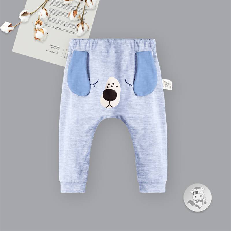 Verantwortung 남녀아기,귀여운큰귀개봄과가을할란바지,밝은회색