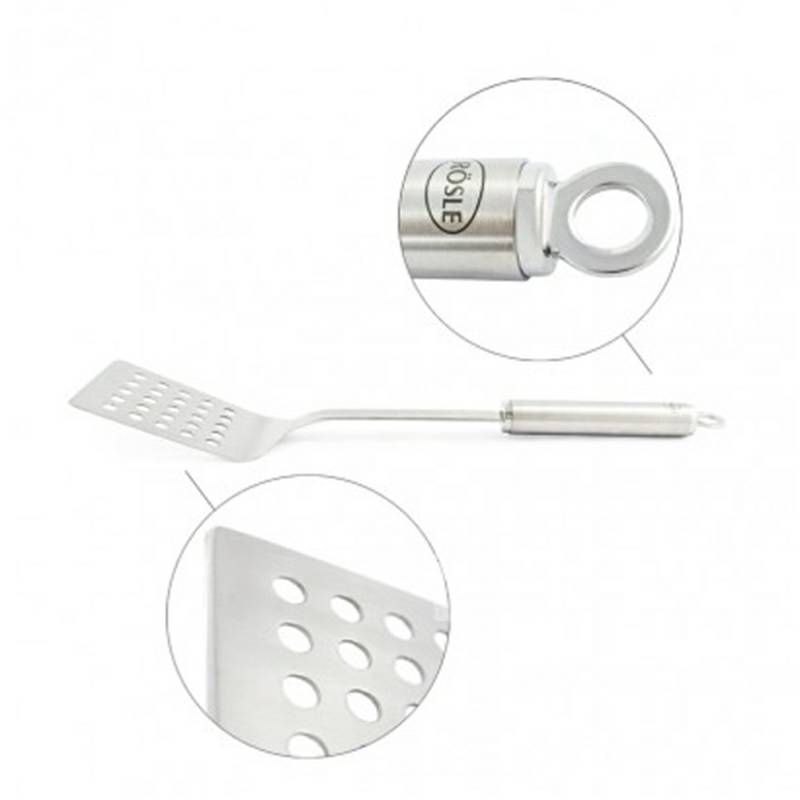 ROSLE 독일어스테인레스스틸스테이크삽튀김삽바베큐삽누출삽플랫팬삽 18439 해외버전